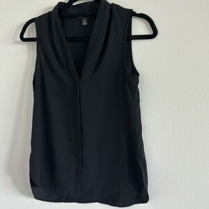 Halogen Black V Neck Tank XXSP